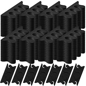 Mumufy 250 Pairs Sponge Toe Separators Pedicure Tool Kit Soft Toe Spacers for Pedicures Spreaders Finger Dividers for Women Men Feet Nail Manicure Toenails Art Painting Polish Spa (Black)
