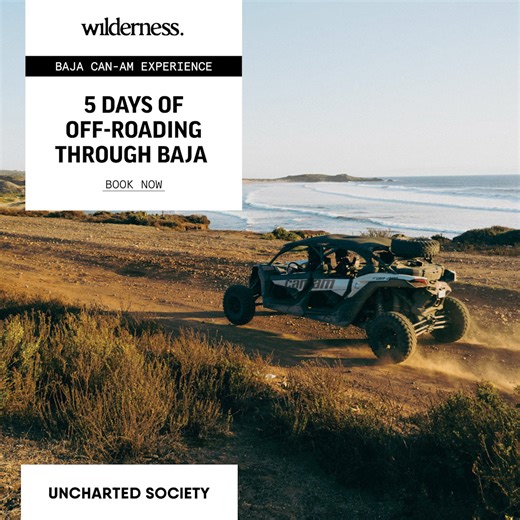 This 5 day Baja trip will take you through fast desert roads, secret two track, full throttle beach riding and of course, parts of the famous Baja 1000. We’ll enjoy secure lodging and local cuisine as we explore the peninsula. You’ll return home inspired, fully alive with the memories captured by our pro content team. 2025 - 2026 dates are LIVE and spots are limited. Book now at: https://wildernesscollective.com/baja-mexico-utv/ | Wilderness Collective