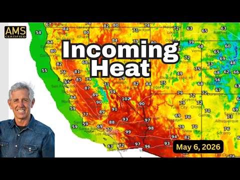 Heating Up Again: California Temperatures Climb Toward the 90s