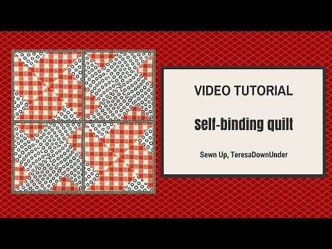 Self binding a quilt or using the back of the quilt to make the binding