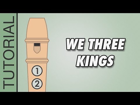 We Three Kings 🎄 Recorder Notes Tutorial 🎄 EASY Christmas Songs