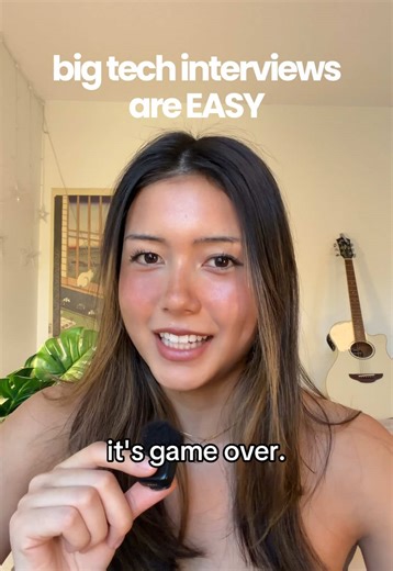 this is why big tech interviews are easier than other companies. check out my bio for my interview prep doc! #interview #internship #computerscience #csmajor