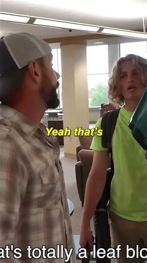 Leaf Blower Inside a Library Prank! 😂🍃 #funny #dizzydyl