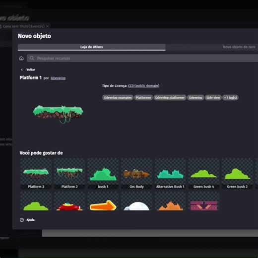 Como criar um jogo teste de plataforma (GDevelop)