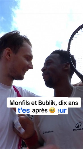 Quand Bublik rappelle à Monfils qu'il y a dix ans jour pour jour, il avait été son sparring partner à Monte-Carlo. 🥹
