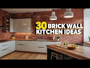30 Stunning Brick Wall Kitchen Ideas You’ll Regret Missing! #kitchendesign