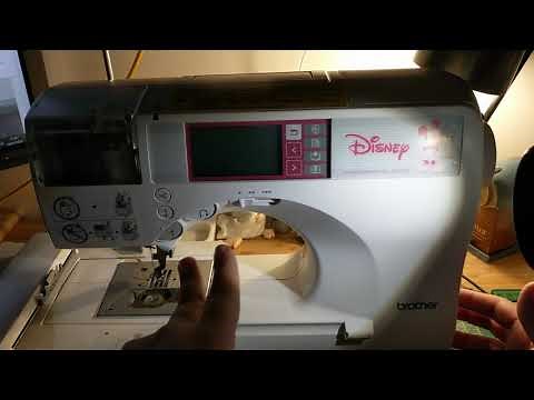Brother SE270D embroidery and Sewing machine - access stitch count