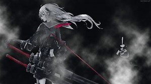 Samurai School Girl Animated Wallpaper