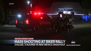 A mass shooting at a biker rally billed as “family friendly” has left three people dead, five others injured. Zohreen Shah reports police say the incident began after a dispute between rival biker gangs. https://trib.al/vNb4sch | ABC World News Tonight with David Muir