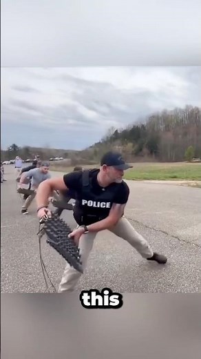 How the Police Spike Strip Actually Works 😱 #shorts #facts #funfacts