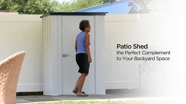 Arrow Spacemaker Patio Steel Storage Shed Kit – Product Overview