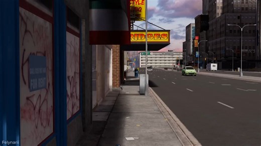Giantess Felynarii 俯身一瞬踏平整片沙盘都市，近距离直面巨人姐姐的磅礴压迫