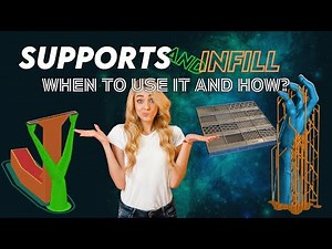 What is infill and supports for a 3D printer