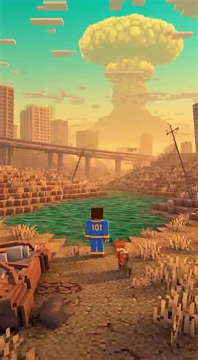 Fallout: Minecraft edition #fallout #minecraft #game #sora #ai