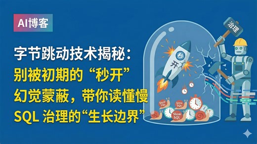 [AI博客] 字节跳动技术揭秘：别被初期的“秒开”幻觉蒙蔽，带你读懂慢 SQL 治理的“生长边界”