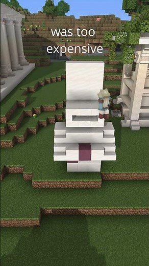 Minecraft Roman Senator Statue Tutorial