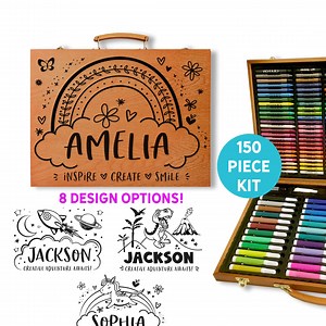 Personalized Art Kit for Kids Activity, Christmas Gifts for Little Girls, Childrens Art Kit, Kids Watercolor Set, 8 Year Old Birthday Gift - Etsy
