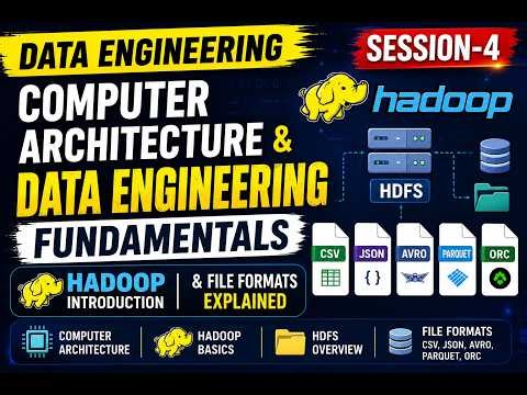 Session-4 Computer Architecture, Hadoop & File Formats Explained