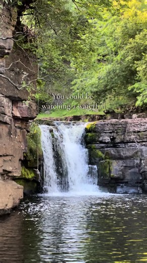 This was a big deal for me as someone who hates swimming in water I can’t see through! It was pretty cold too 🥶 Not seen is the 20 minutes it took me to work up the courage 😂 #waterfall #wildswimming #nature #adventure #coldwaterswimming