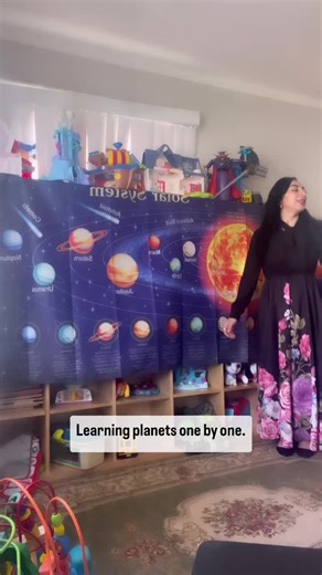 The Planets Song 🪐🌏🌞 #preschoolers #circletime #toddlerlearning