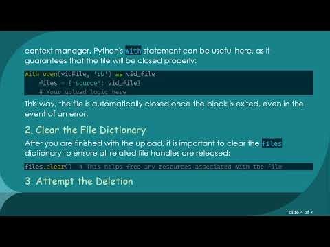 Solving the Python PermissionError: [WinError 32] When Deleting Files