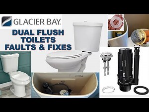 How to Fix a Glacier Bay Dual Flush Toilet. Stop a Running Toilet. #Glacierbay #toilets #diyplumbing