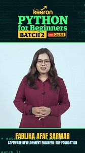 Hello young learner. Are you ready to start your coding journey with python? Hurry up and enroll in our Python for Beginners course now.👌 | Keeron