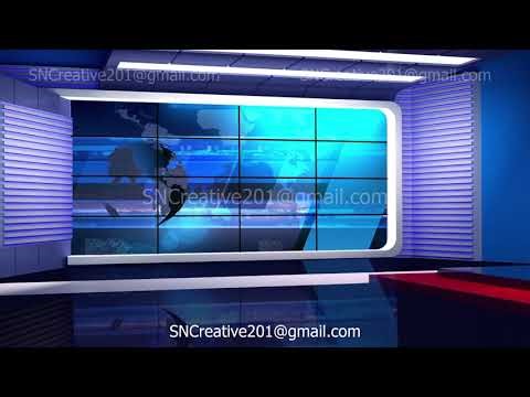News TV Studio Set 35-Virtual Green Screen Background Loop