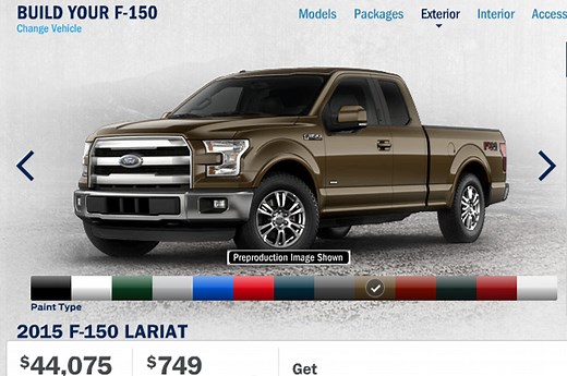 2015 Ford F-150 Build-Your-Own Feature Goes Online