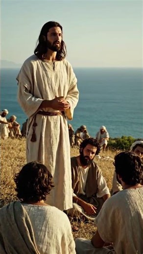 Jesus Christ teaching his disciples discipline