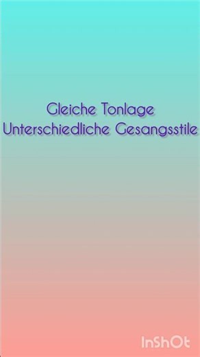 Unterschiedliche Gesangsstile bei gleicher Tonlage🎵🎼🎶 #musikentdecken #musictutorial #gesangsübungen