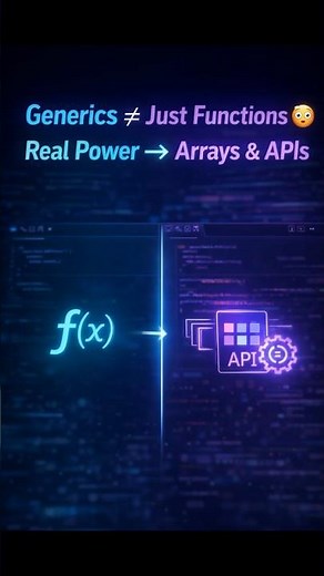 TypeScript Generics for APIs & Arrays | Generics Beyond Functions 😳 (APIs & Arrays) #TypeScript #TS