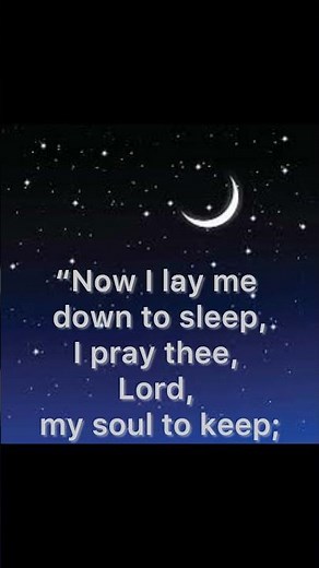 Now I Lay Me Down to Sleep Prayer #history #prayer #prayers #sleep #bedtime #bedtimestories