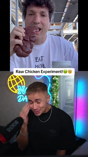 Raw Chicken Experiment! Can this Man Survive?😳
