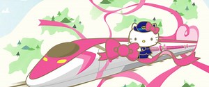 Ride the super cute Hello Kitty Shinkansen!