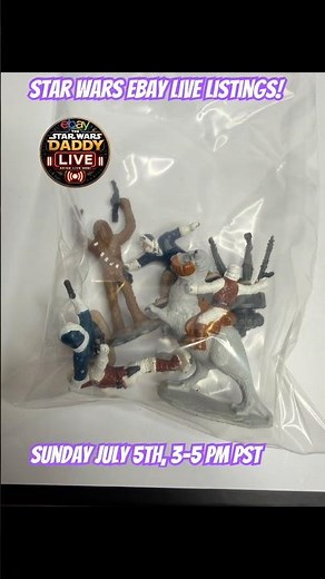 🔥 Sunday eBay Live! 66 Star Wars Items – Vintage Kenner, Die-Cast & More!
