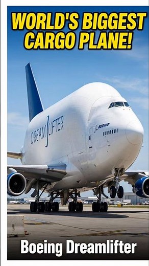 WORLD'S BIGGEST Cargo Plane Spotted! | Boeing Dreamlifter #dreamlifter #boeing #boeing747 #aviation