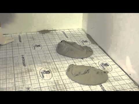 How to lay floor tiles using an anti-fracture / crack isolation membrane and tile adhesive