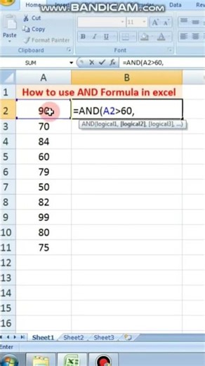 How to use AND formula in Excel/ Microsoft Excel part 49/ Learnbusinesskc3/