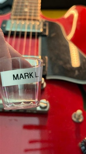 This ES-335 is just killer. Its here for a pro setup and should be back to our friend Mark in no time! #luthier #gibson #guitar #red | Penguin Guitar Company