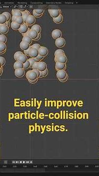 Blender improve particle physics and collisions #blender #blendercourse #blender3d #creativeblender