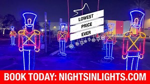 Check out our friends at Christmas Nights in Lights at Mobile International Speedway! Their annual immersive drive-thru experience is now open nightly, Sun-Thurs 6-9pm, Fri-Sat 6-10pm. Immerse yourself in the 1.5 mile drive-thru with over 1 million lights synchronized to your favorite holiday classics right on your car radio! Visit: nightsinlights.com for more info and tickets | Mobile BayBears