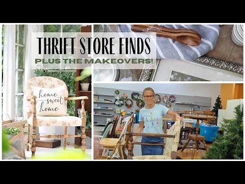 Thrift Store Makeovers ~ Goodwill Haul ~ Furniture makeovers ~ Thrift Store Haul ~ Thrift With Me