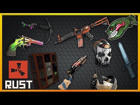Rust Skins | Pixel Sword, Cargo Heli Locker, Uproar HQM, One Shot Crossy #164 (Rust Skin Preview)
