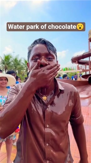 Delhi Ka Chocolate Water Park 🍫💦 | Giant Chocolate Slide Challenge#shorts#viral#trending#ytshorts