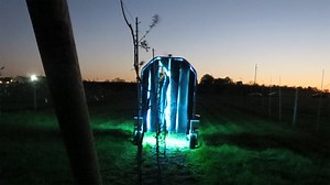 Robots fitted with UV light effectively treat powdery mildew in vineyards