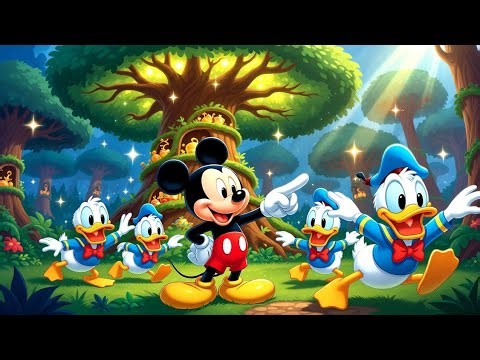Mickey Mouse and Five Ducks Tree Hunt Adventure! 🌳🦆