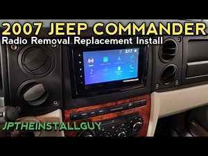2007 jeep commander radio removal replacement install upgrade