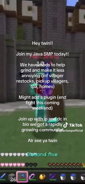 Join my new Java SMP today!! #java #minecraft #smp #gaming #fyp applications reccomendations and more in the discord!!