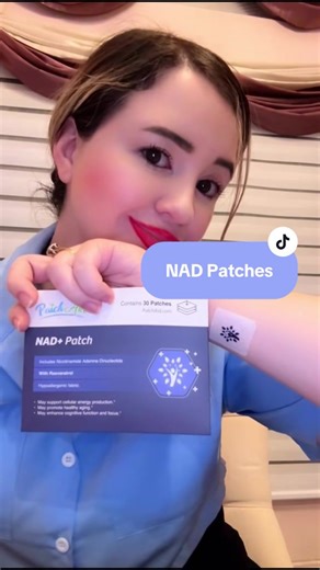 Support cellular repair & boost natural energy 🧬 This NAD  Patch with Resveratrol is hypoallergenic, easy to use, and effective. #NADPatch #Wellness #AntiAging #HealthTips